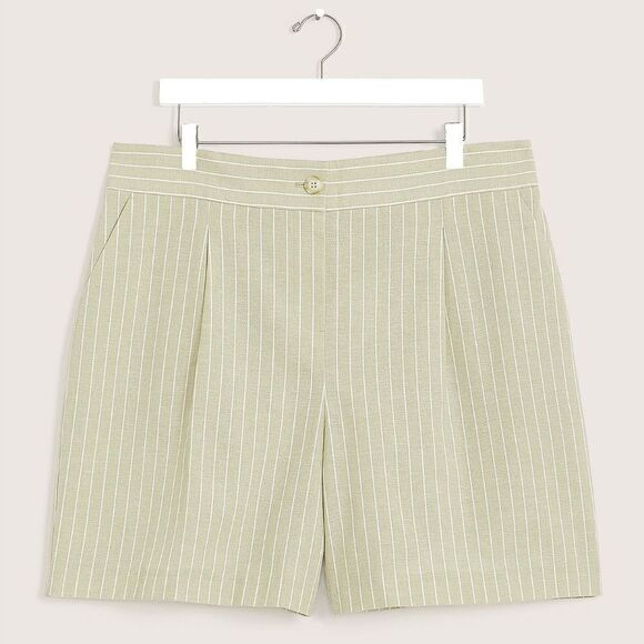 Penningtons New With Tag Size 28 Striped Linen Blend Shorts‎ - Picture 6 of 12